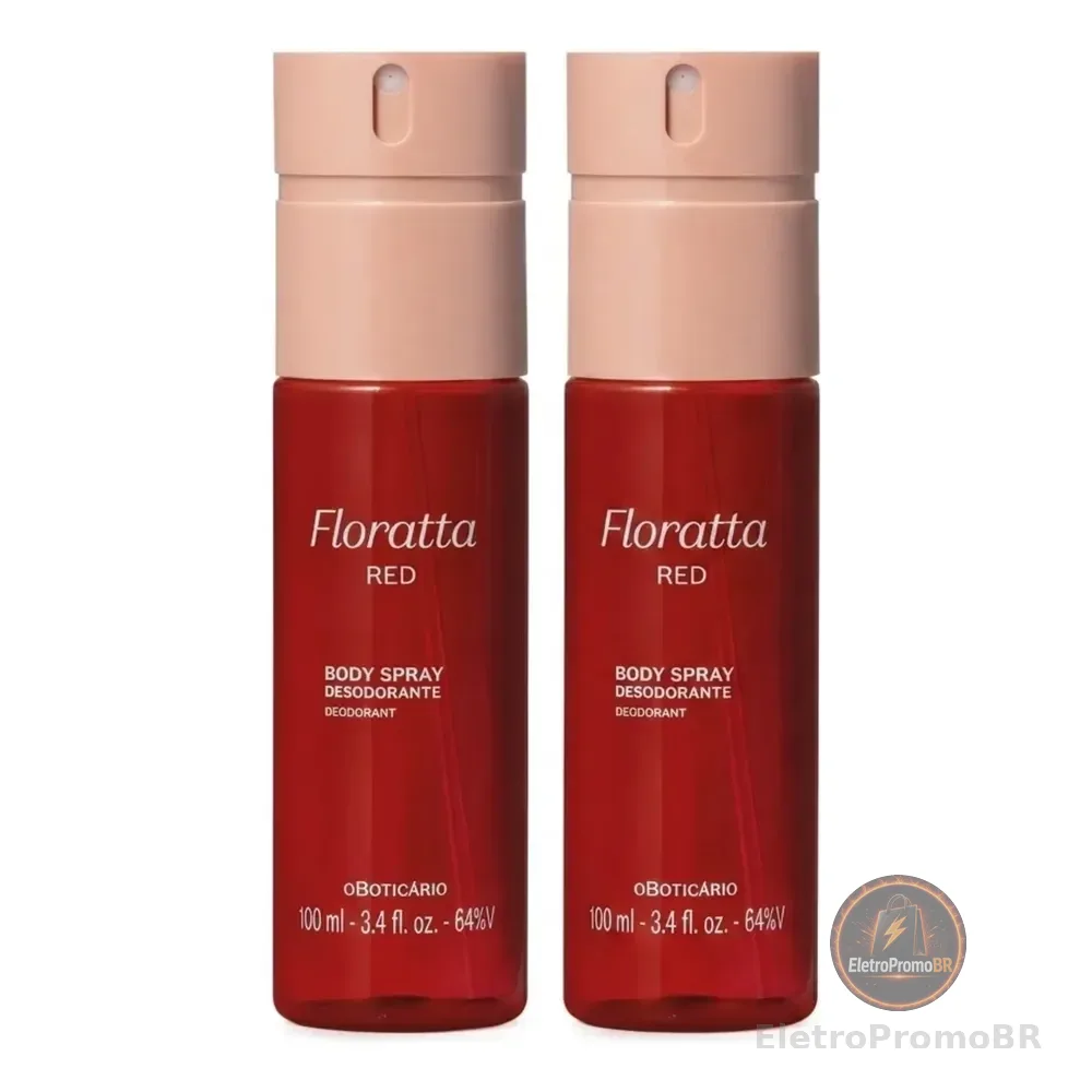 Combo Body Spray Desodorante Floratta Red 100ml (2 Itens)