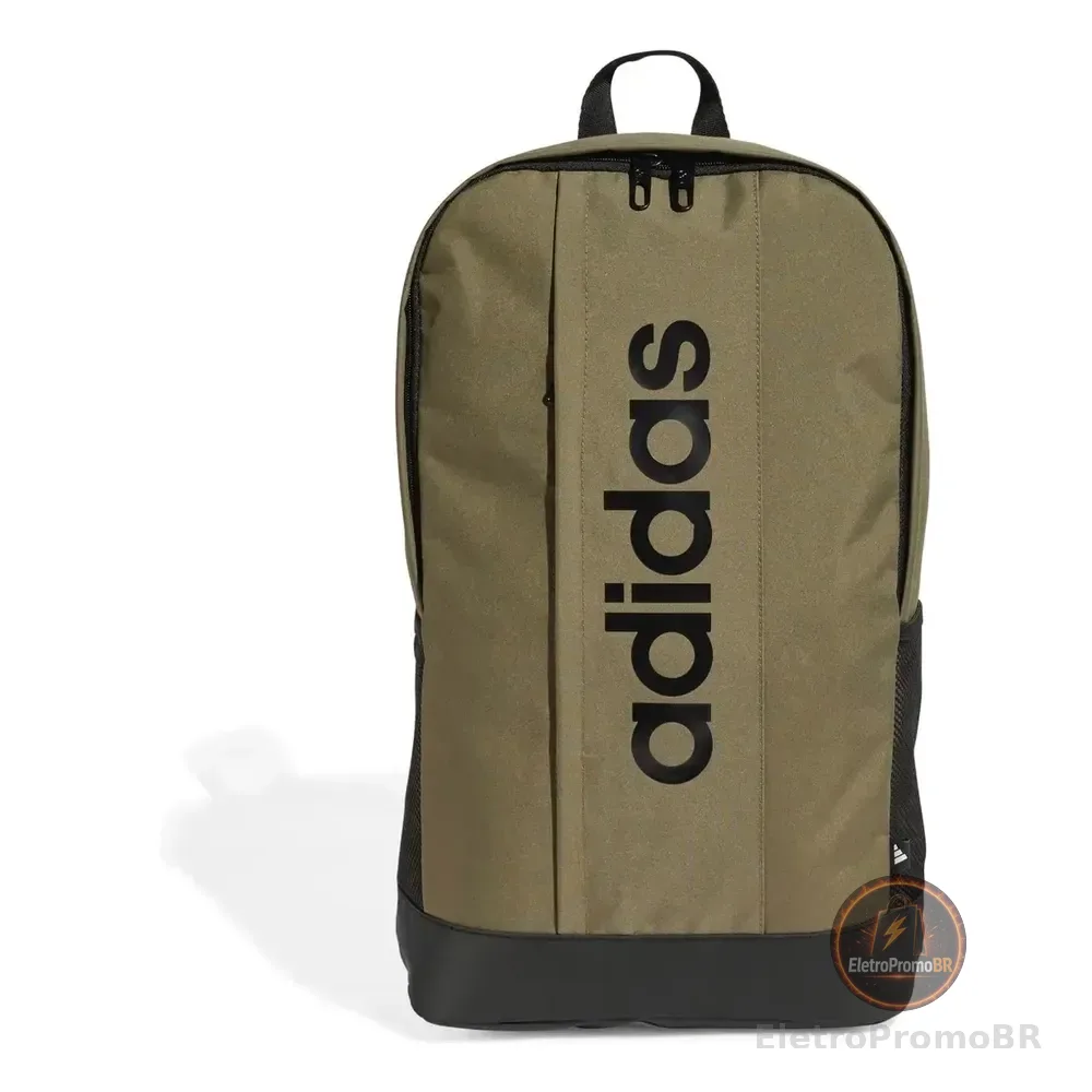 Mochila Linear Olive Strata Black adidas Verde Liso