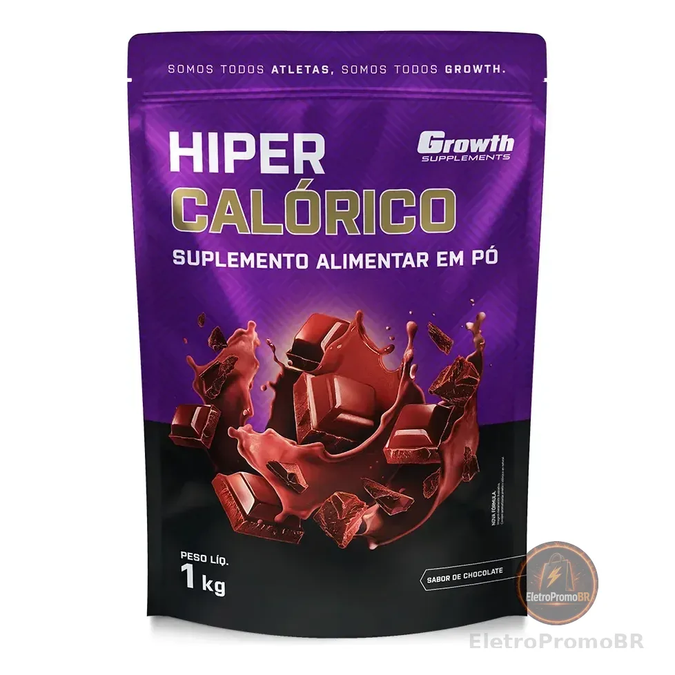 Hipercalórico 1kg Growth Supplements - Sabor Chocolate