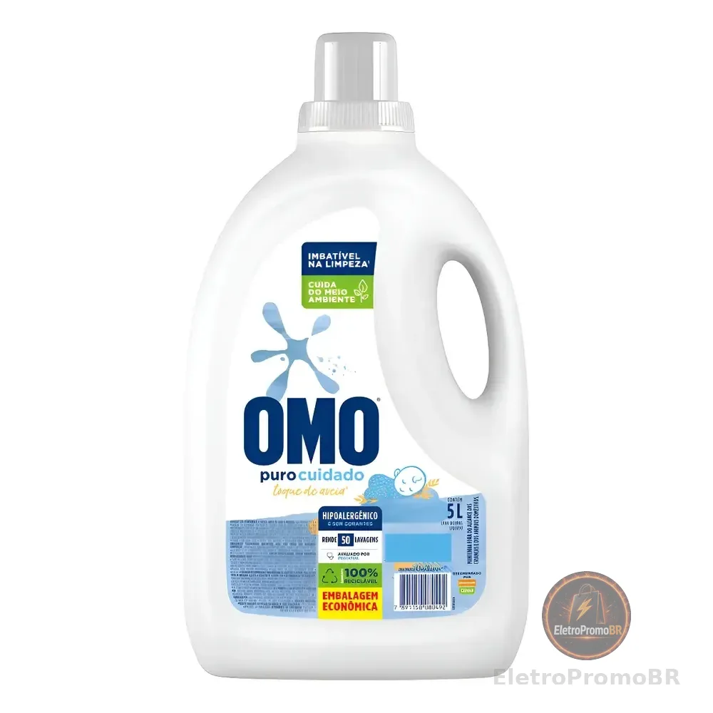 Sabão Líquido Omo Puro Cuidado 5l