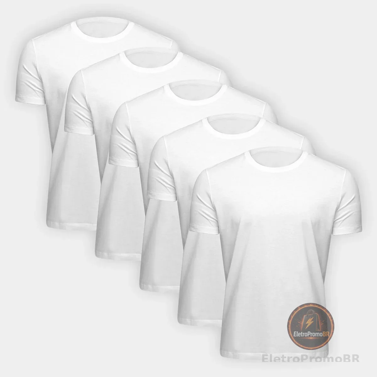 Kit Camiseta Hering Slim Masculina 5 Peças