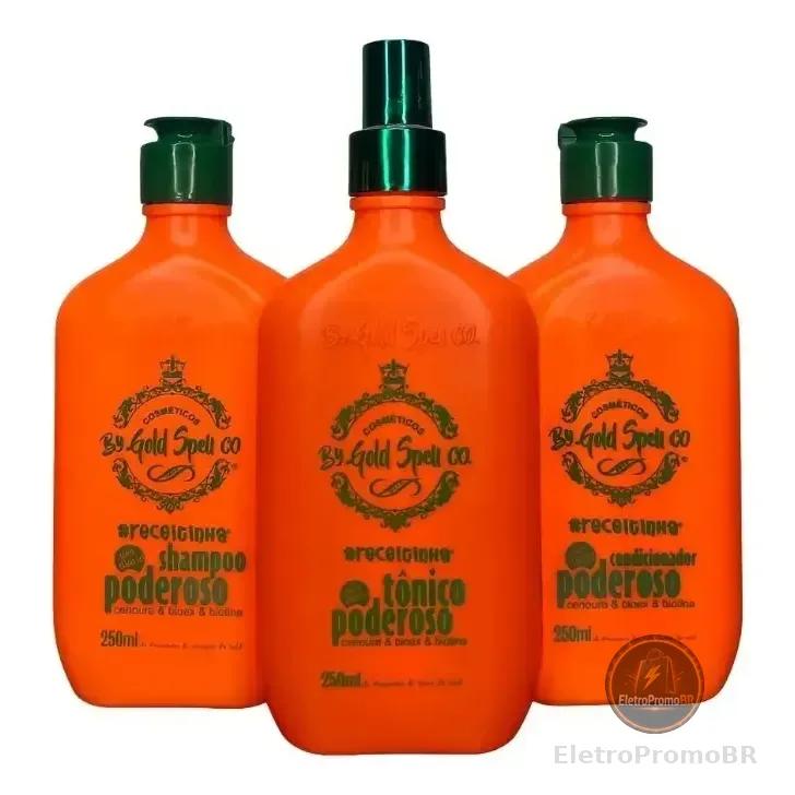 Combo Poderoso (shampoo+cond+tônico) Original