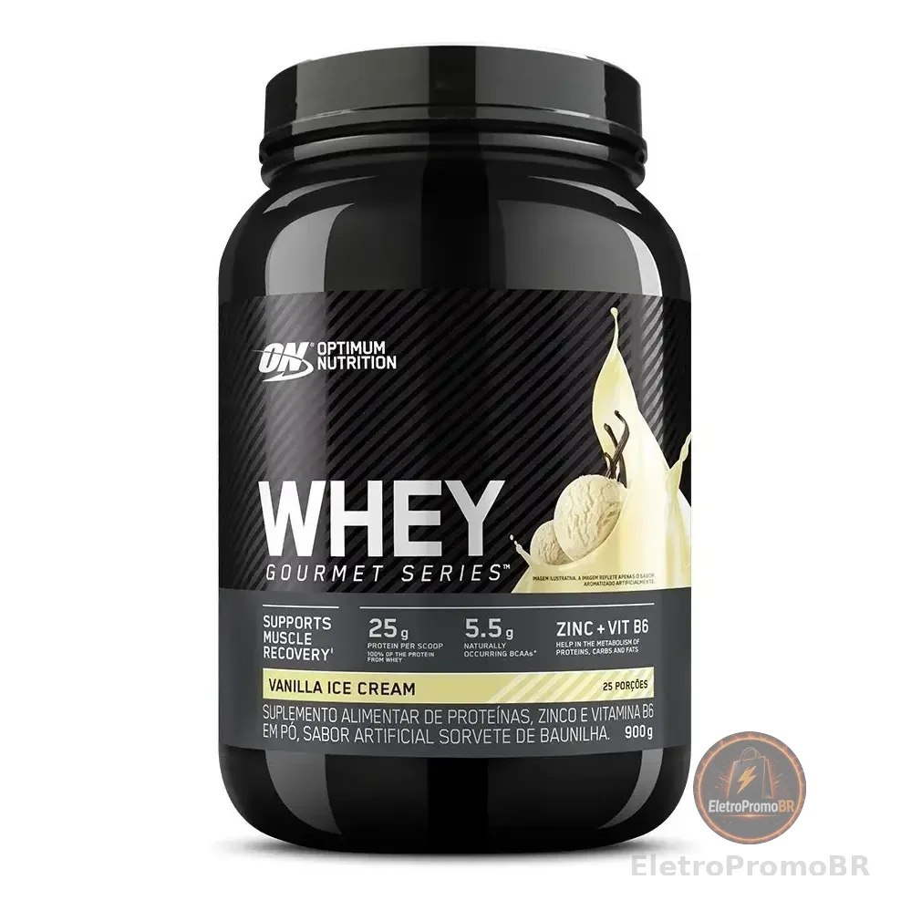 Whey Gourmet Series Baunilha 900g - Optimum Nutrition Baunilha