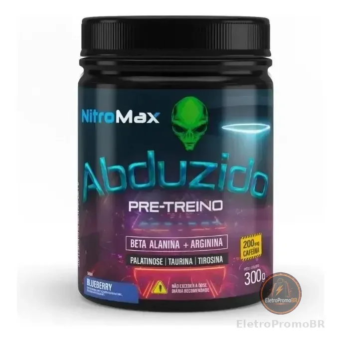 Abduzido Pre Treino Nitro Max Blueberry 300g