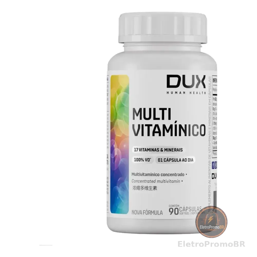 Multivitaminico 90 Cápsulas - Dux Nutrition - Sem Sabor