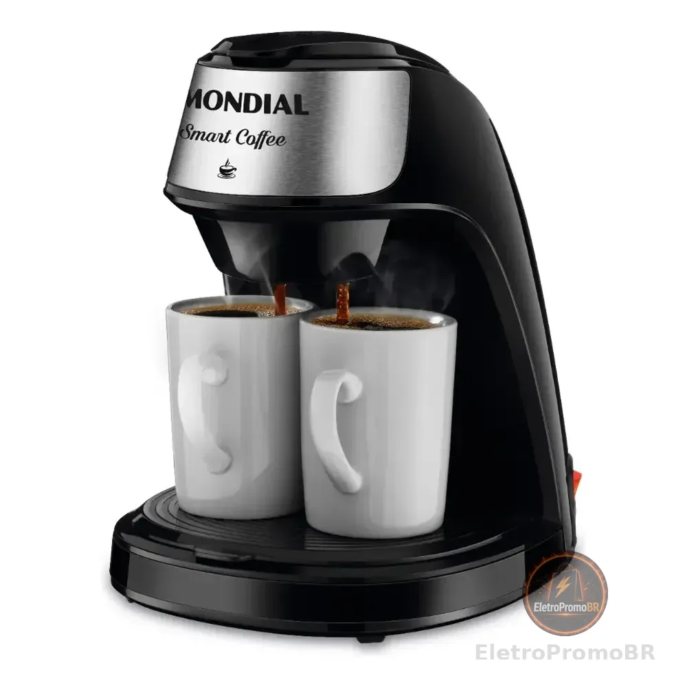 Cafeteira Elétrica Smart Coffe Mondial 500w - C-42-2x-bi Preto 220v