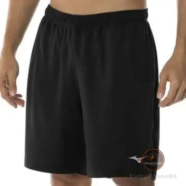 Bermuda Masculina Root Mesh 2 Mizuno Preto Lisa Gg