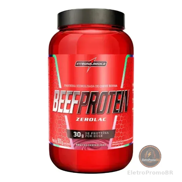 Whey Beef Protein Frutas Vermelhas 900g Integralmédica Frutas Vermelhas