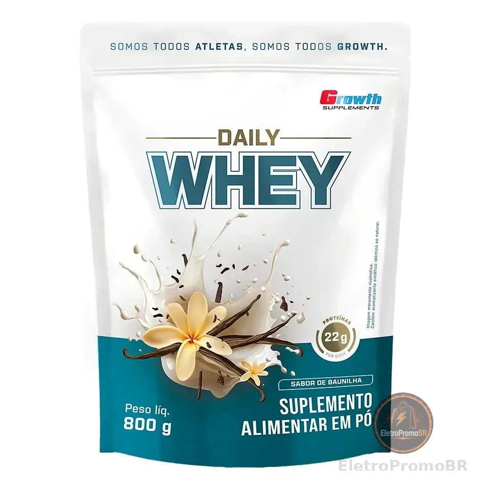 Daily Whey Protein 800g Growth Supplements Baunilha
