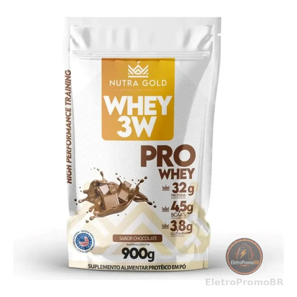 Whey Isolado Hidrolisado Chocolate 900g - Nutra Gold Chocolate