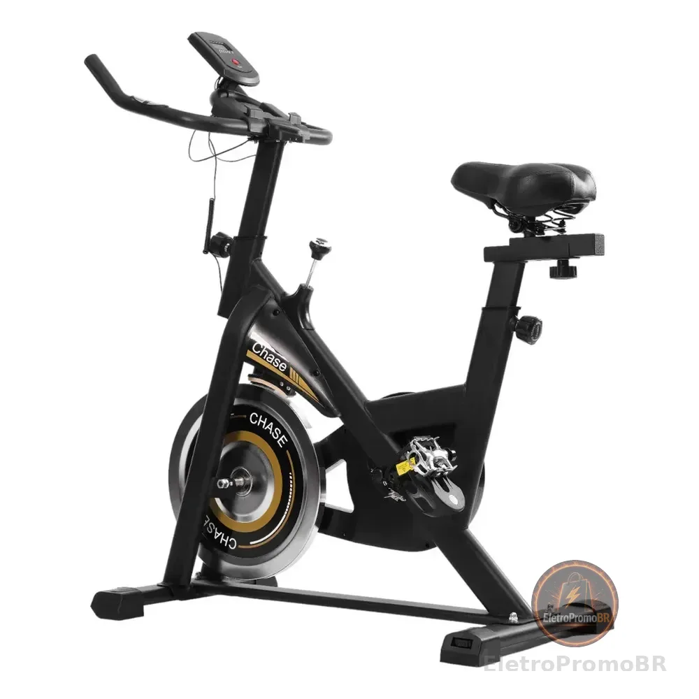 Bicicleta Ergométrica Spinning Mecanica 5kg Chase Odin Fit Preto