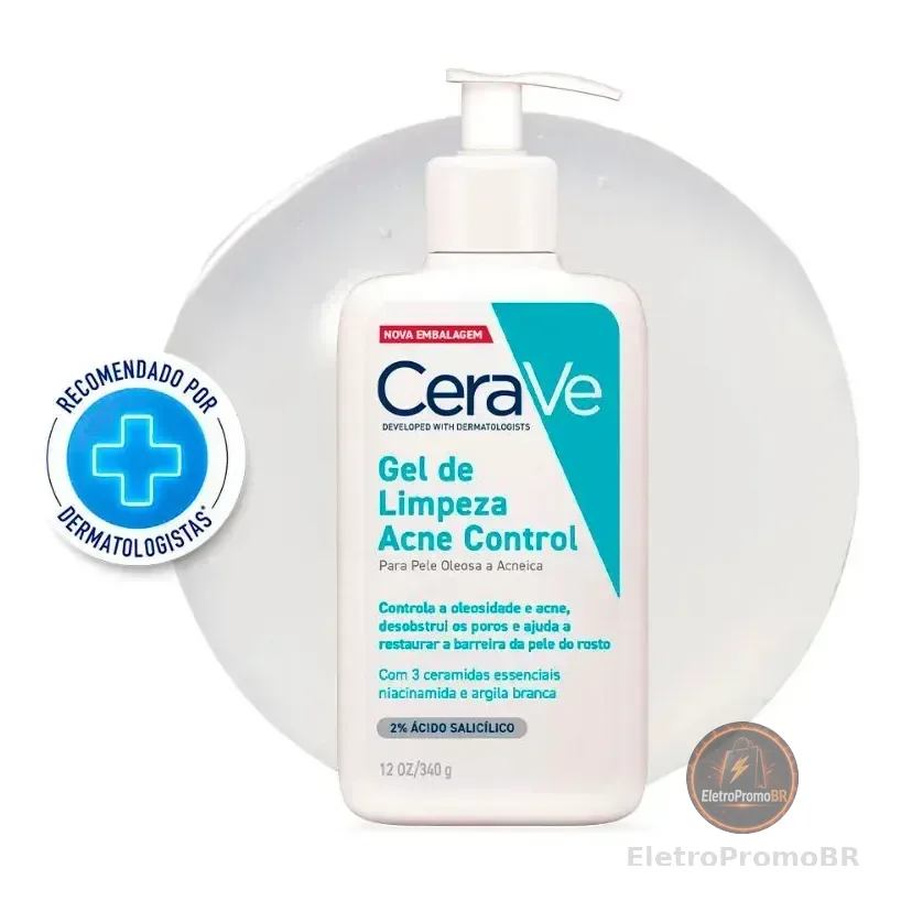 Gel De Limpeza Para Pele Oleosa E Acneica Acne Control Cerave 340g Dia/noite