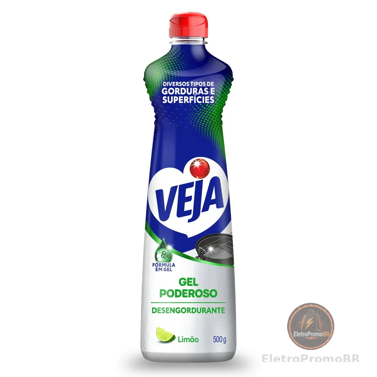 Super Desengordurante Veja Power Gel Limão 500g
