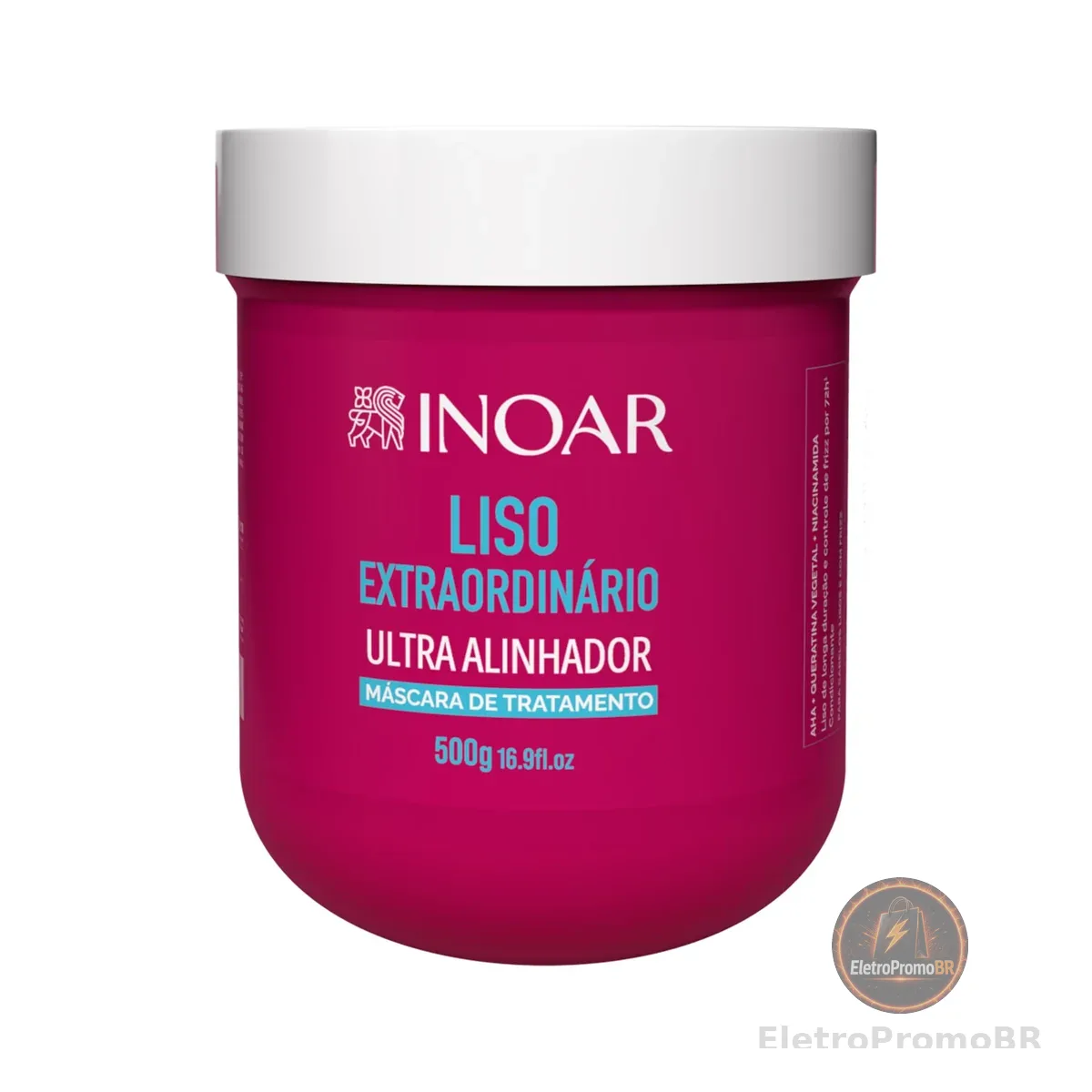 Inoar, Liso Extraordinário Máscara Capilar Antifrizz com Brilho Espelhado 500g