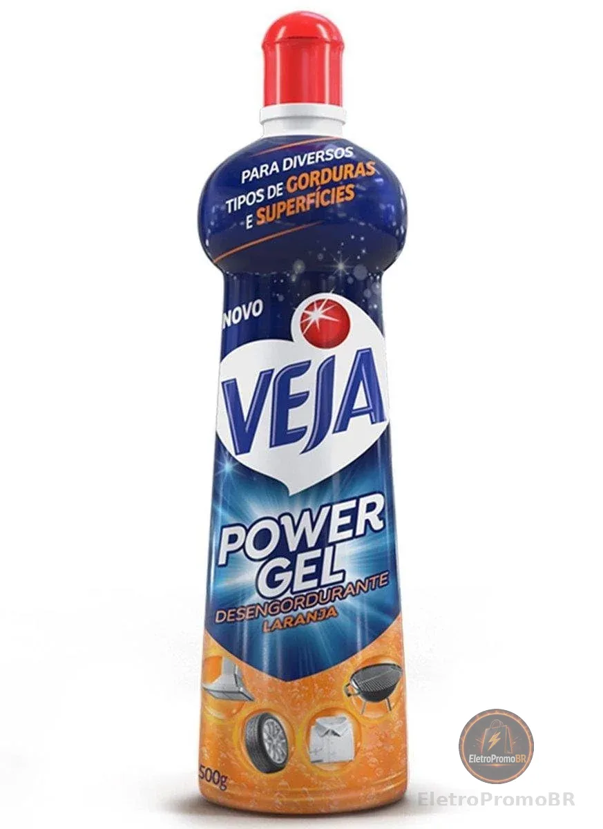 Super Desengordurante Veja Power Gel Laranja 500g