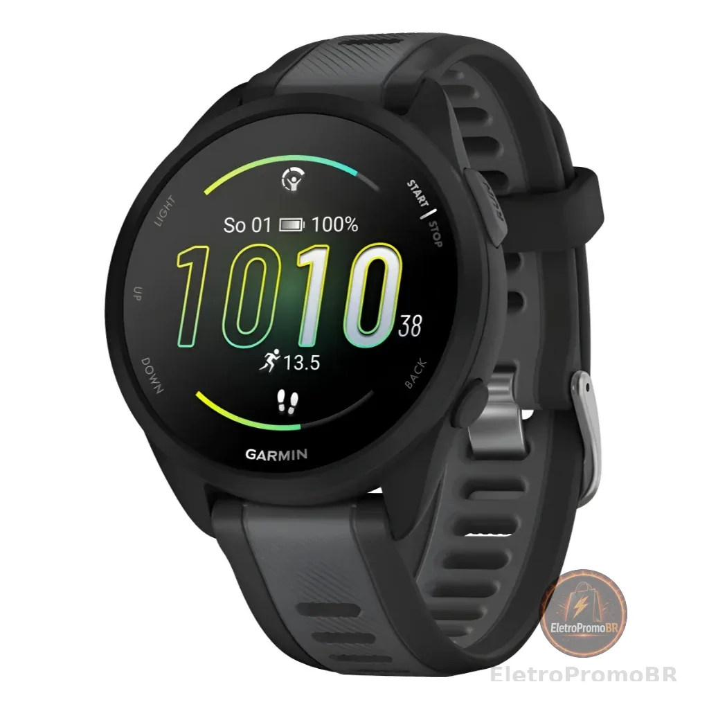 Garmin Forerunner 165 Amoled Black/ Gray - Garantia 1 Ano