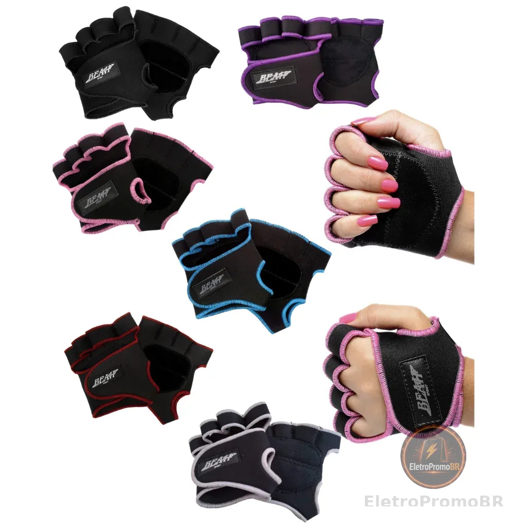 Luva Para Treino Academia CrossFit o Par Masculino/Feminino Lançamento