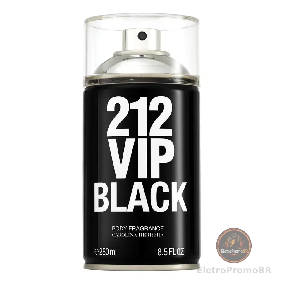 Carolina Herrera 212 Vip Men Black - Body Spray 250ml Blz Única