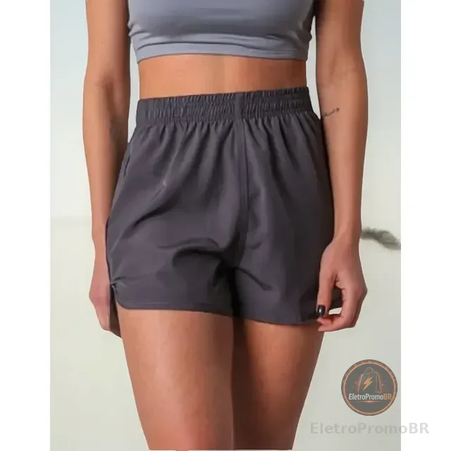 Shorts Feminino Tactel Academia Bermuda Treino Fitness Praia
