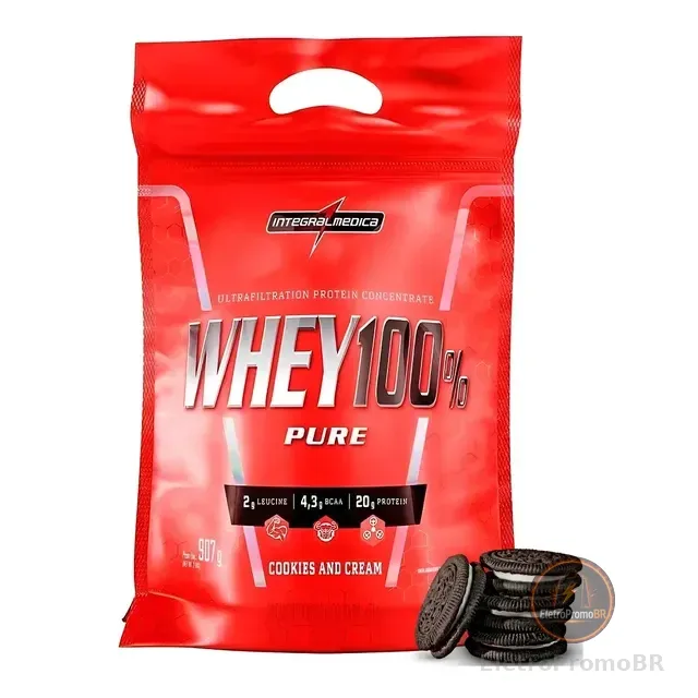 Whey 100% Integralmédica 900g Cookies | 20g Proteína