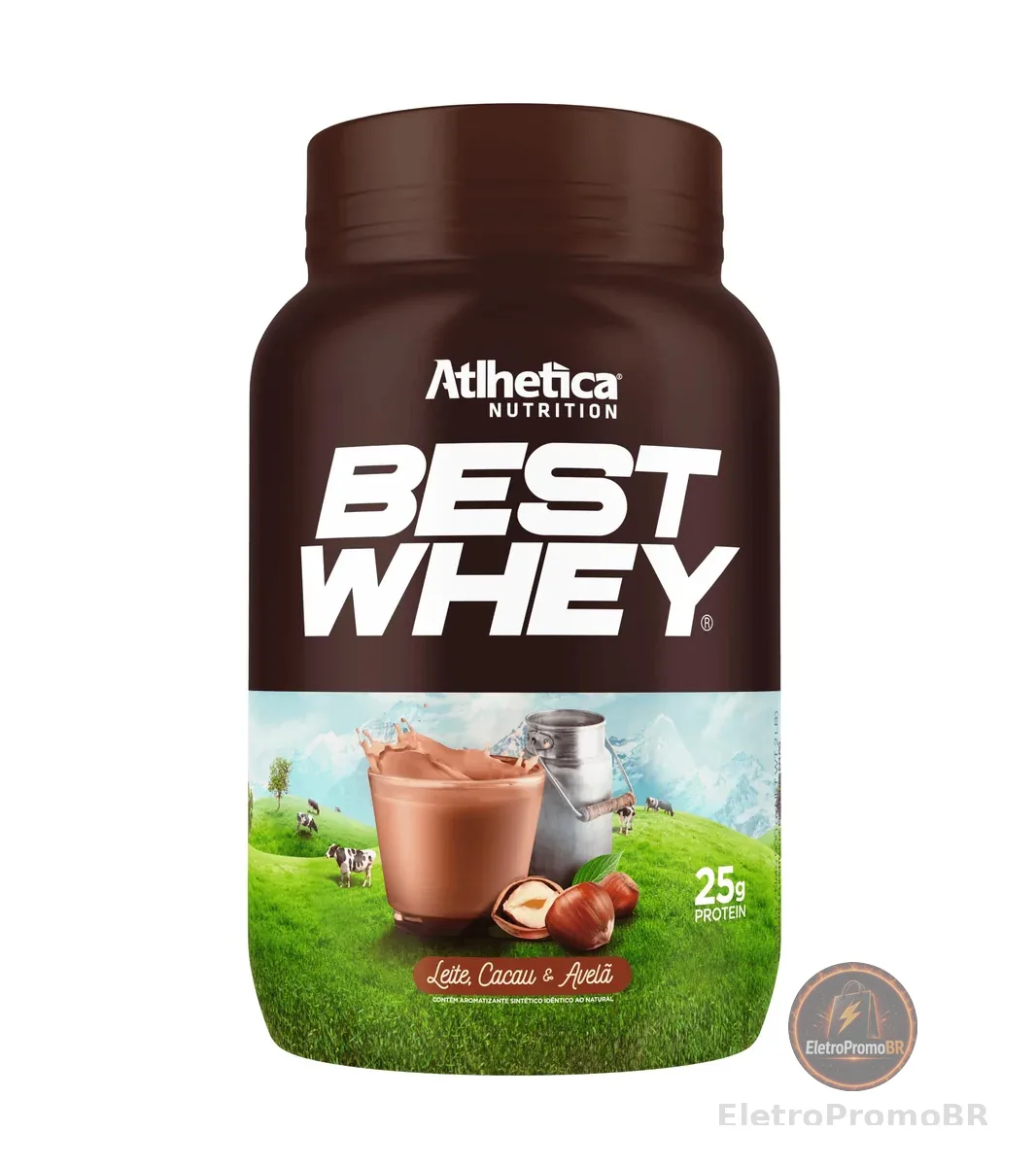 Atlhetica Nutrition BEST WHEY (900g) Leite, Cacau & Avelã, Multicolorido