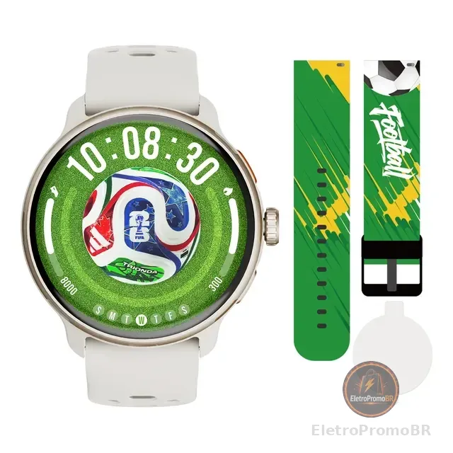 Relógio Inteligente Gps Smartwatch Amoled 3atm Sport Gps