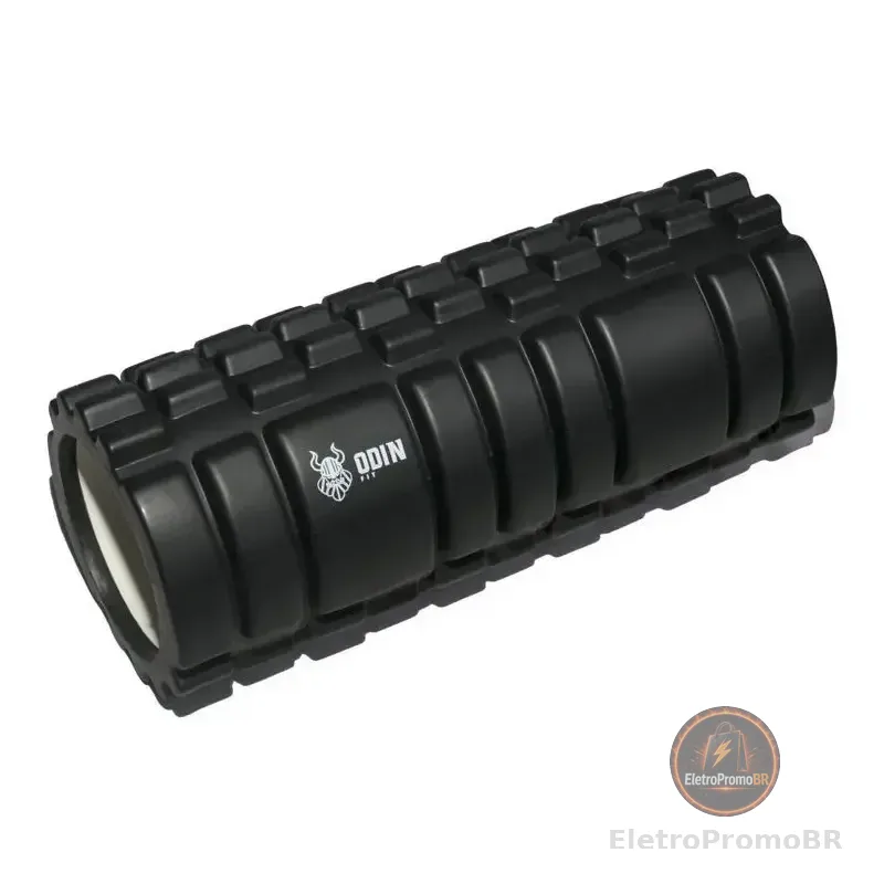 Rolo Foam Roller Liberacao Massagem - Odin Fit Cor Preto