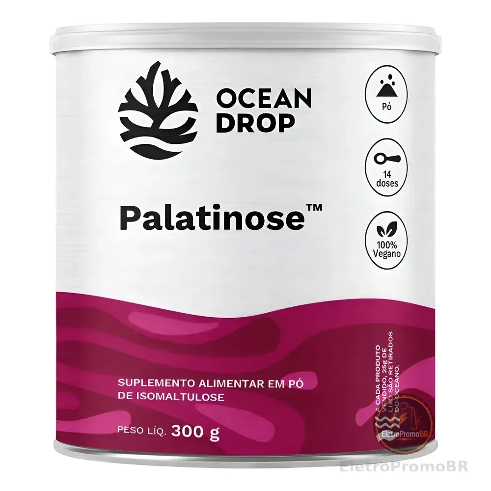 Palatinose Ocean Drop Carboidrato Pré Treino Energia Atp Palatinose 300g Sem Sabor