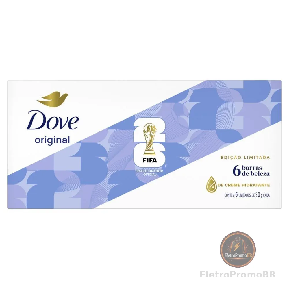 Sabonete Dove Original Com 6 Unidades De 90g