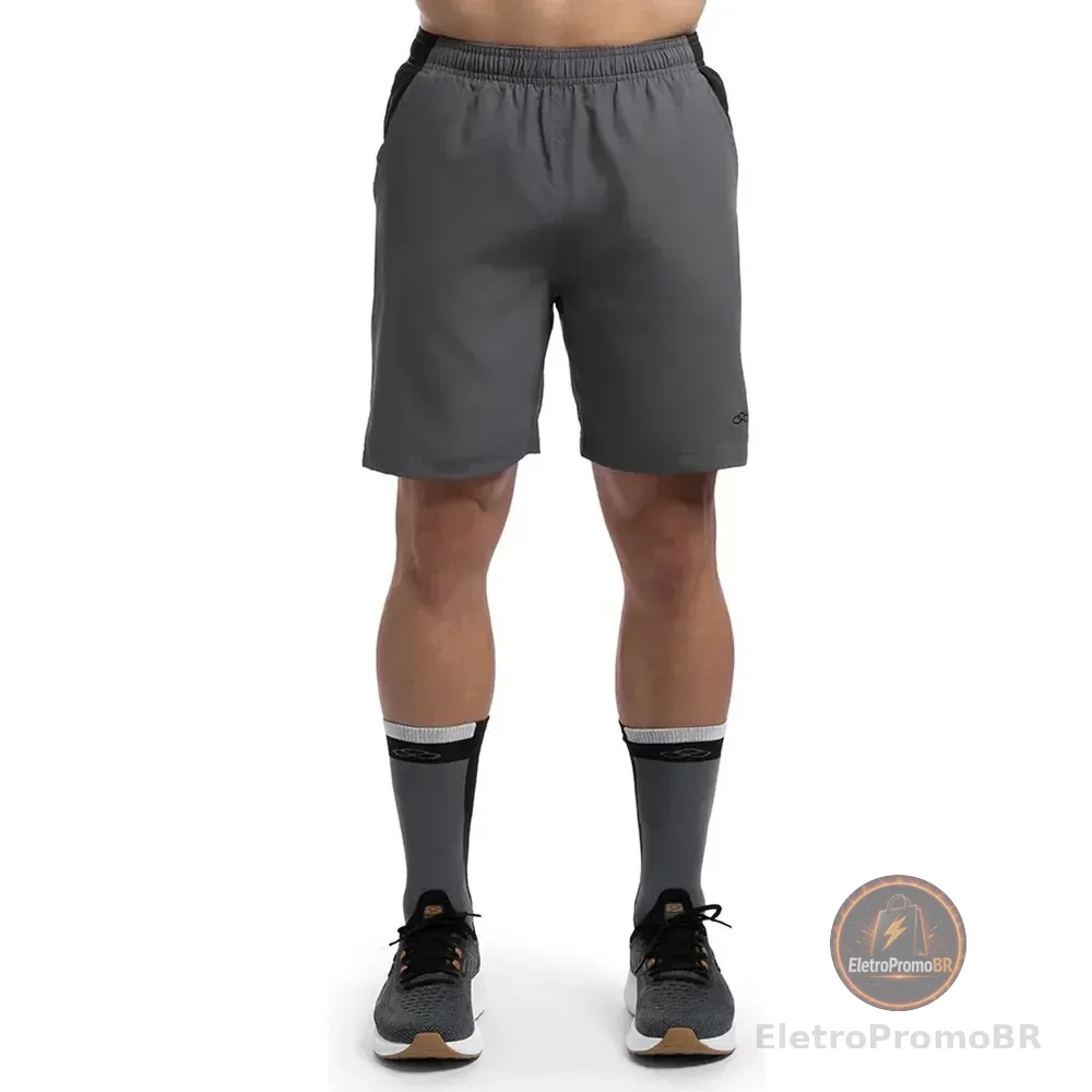 Bermuda De Academia Short Fitness Masculina Treino Olympikus Cinza G