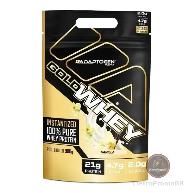 Adaptogen Gold Whey Protein 900g Refil Whey Concentrado Top