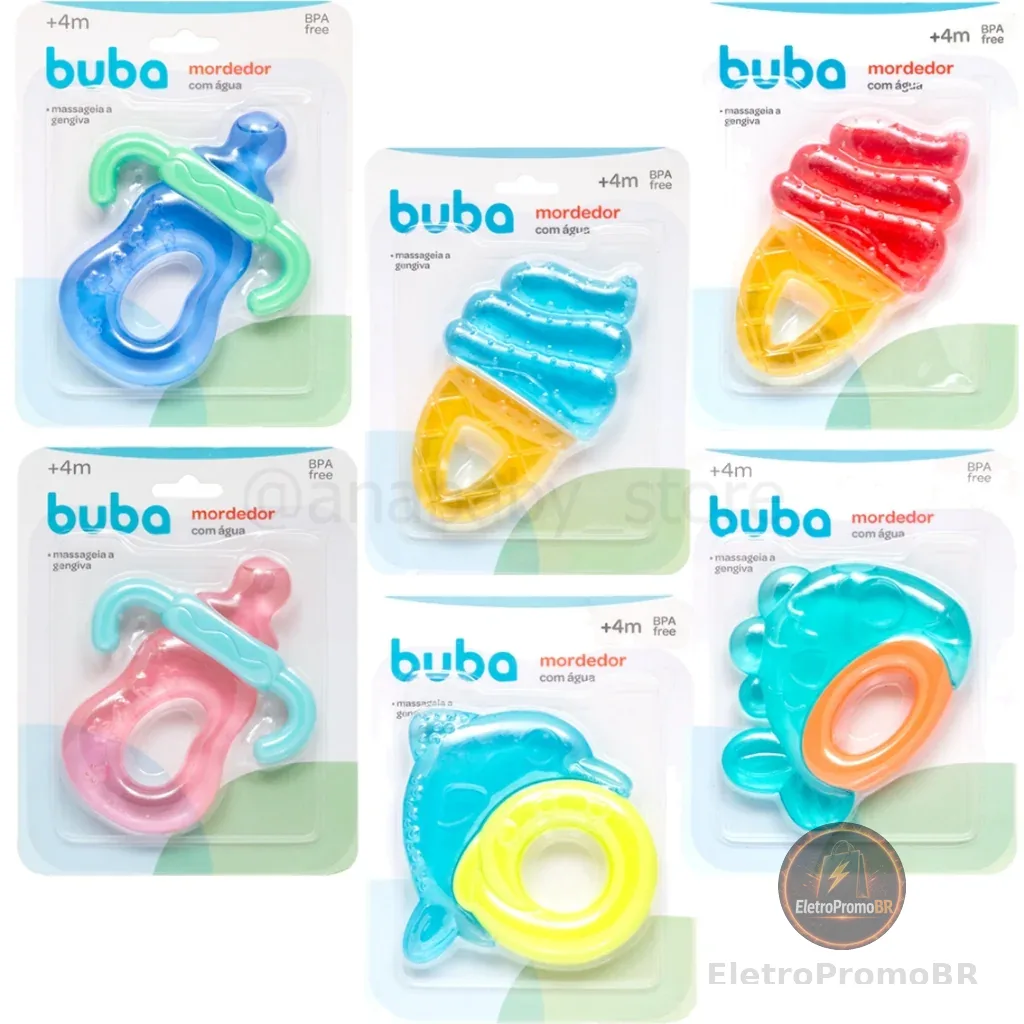 Mordedor de Água buba Mordedor Massageador Dente bebe infantil mordedor