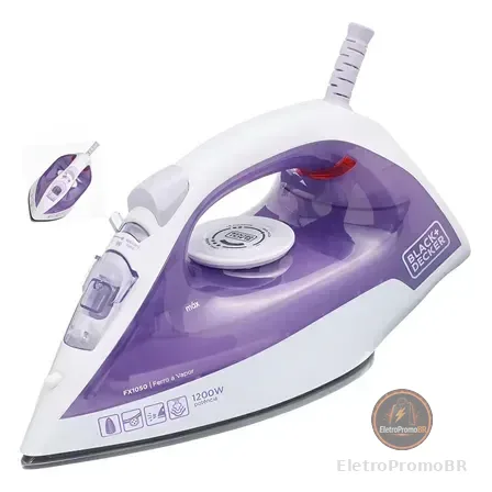 Ferro De Passar Roupa A Vapor Black+decker Fx1050 Branco 220v