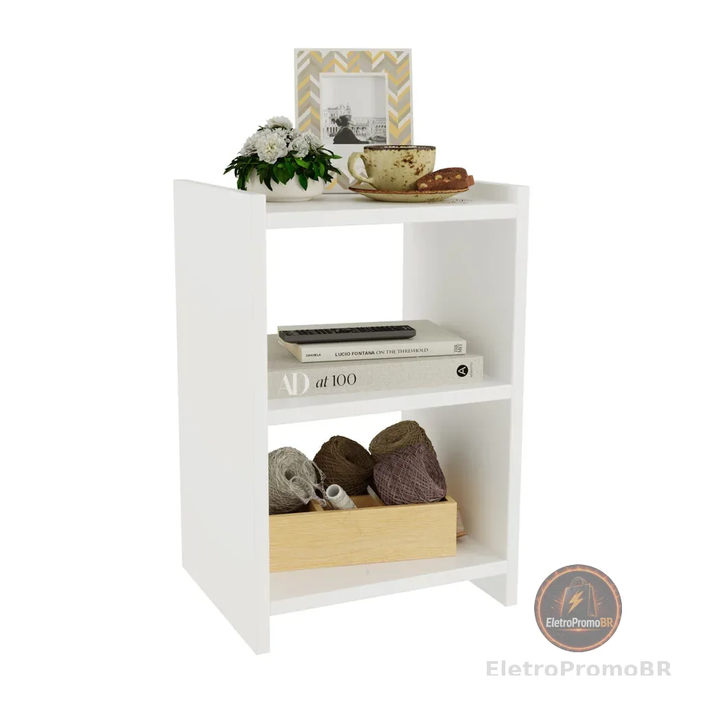 Mesa de Cabeceira Retro para Quarto Casal ou Solteiro Nicho Decoração América