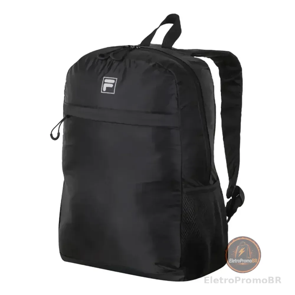Mochila F-box Classic Fila Preto Liso