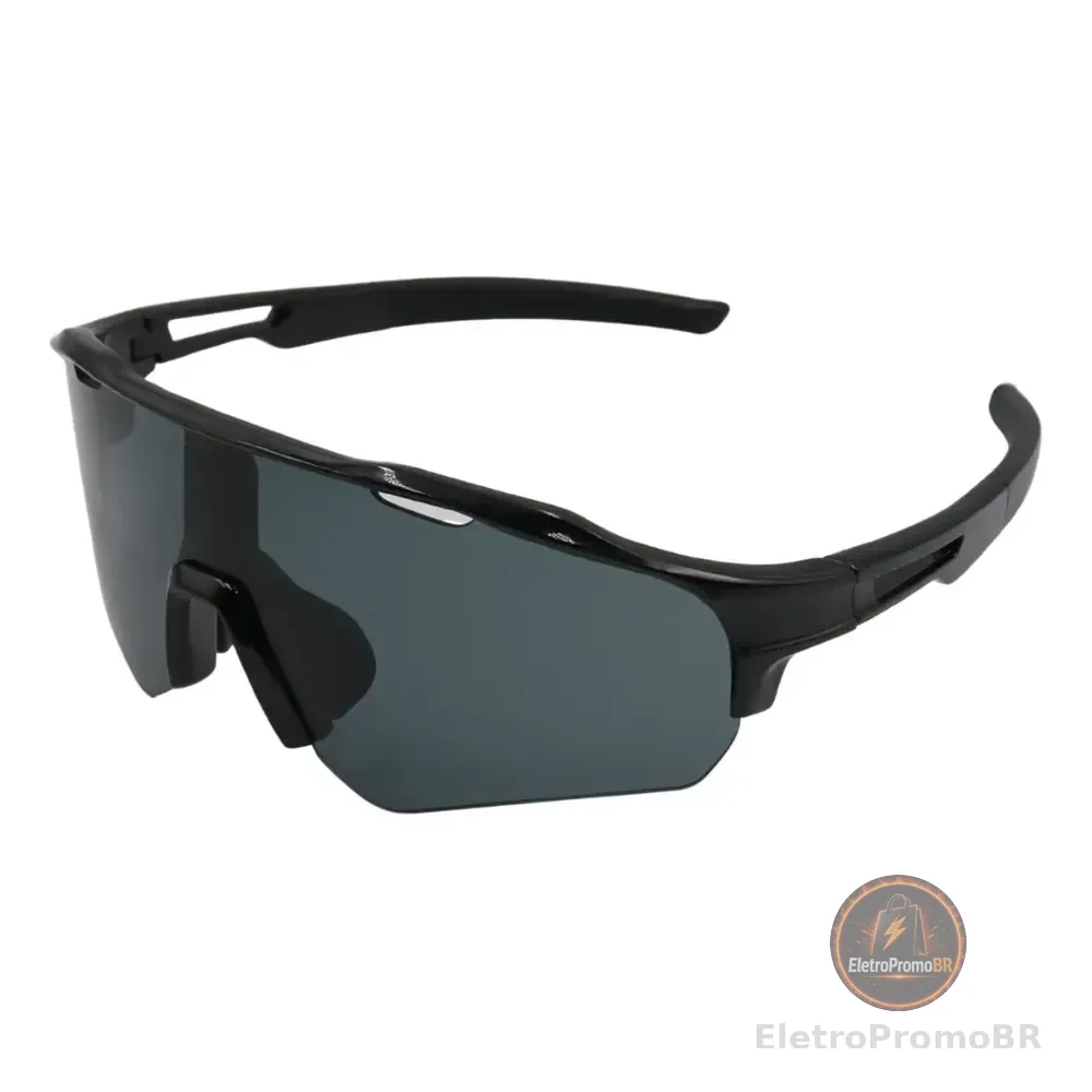 Óculos Esportivo Ciclismo Bike Proteção Corrida Baixa Pace Lente Preto