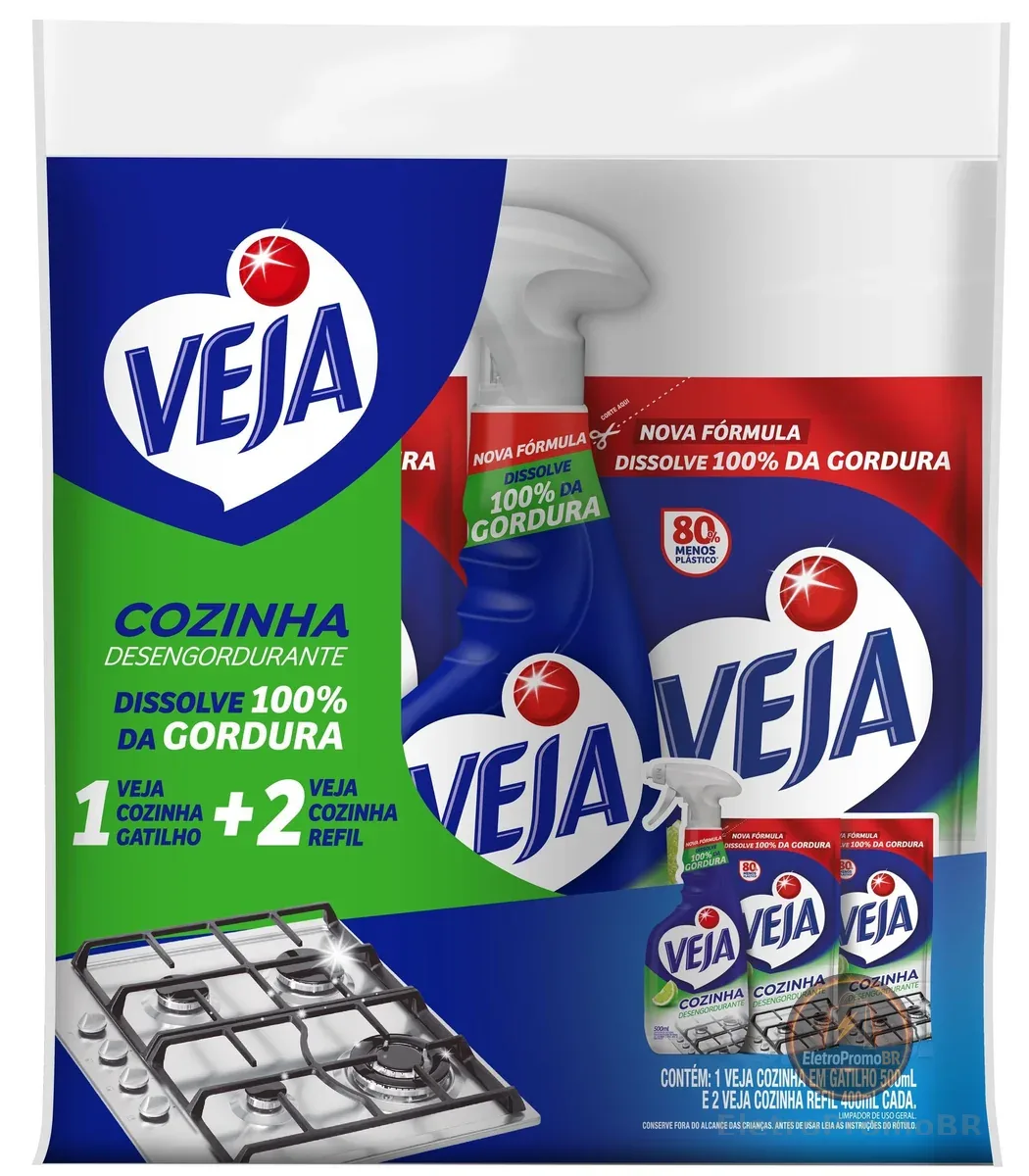 Veja Cozinha Limão 1 Gatilho + 2 Refis