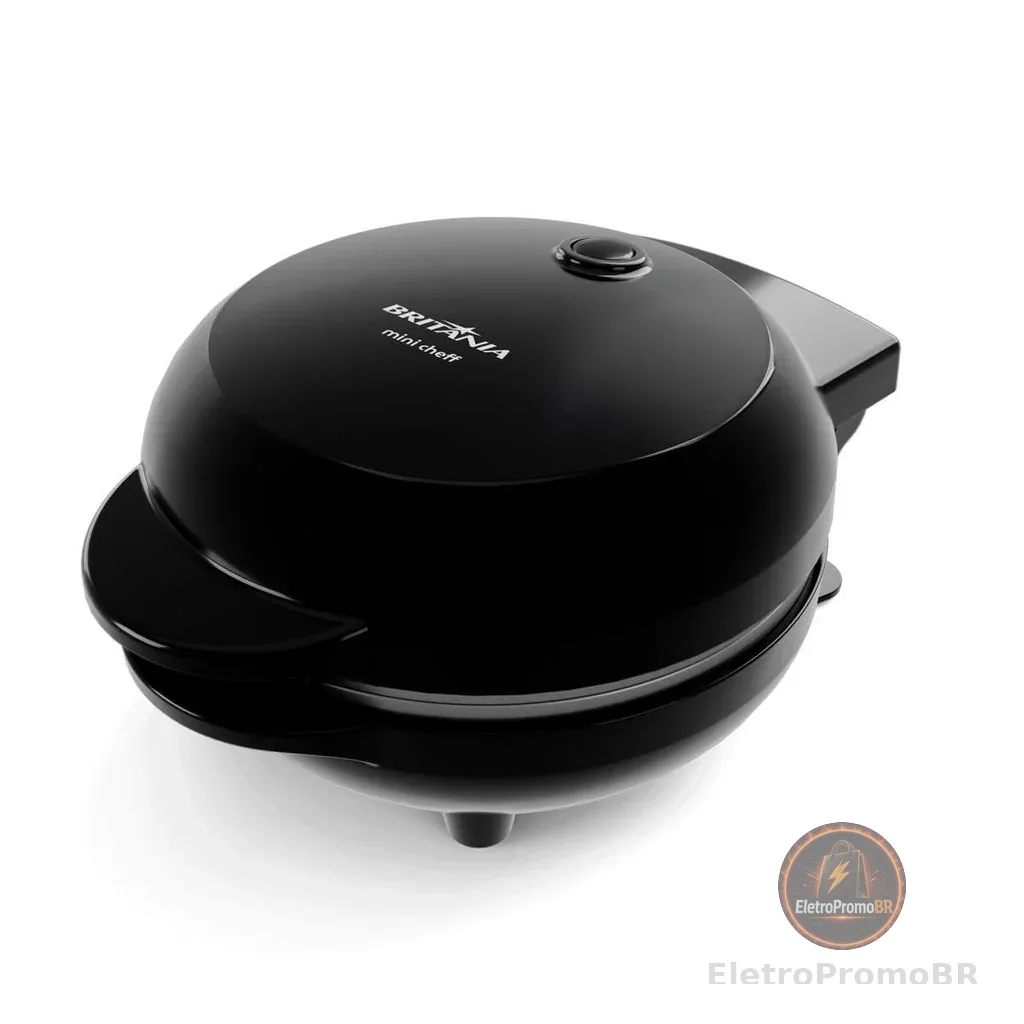 Mini Waffle Maker Britânia 550W Chapas Antiaderentes BWM01A