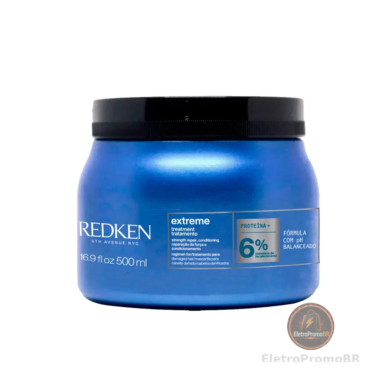 Redken Extreme, Máscara de Tratamento para Cabelos Danificados e Quebradiços, Repara e Fortalece os Fios, Promove Brilho e Maciez Intensa com Strength Complex, 500ml