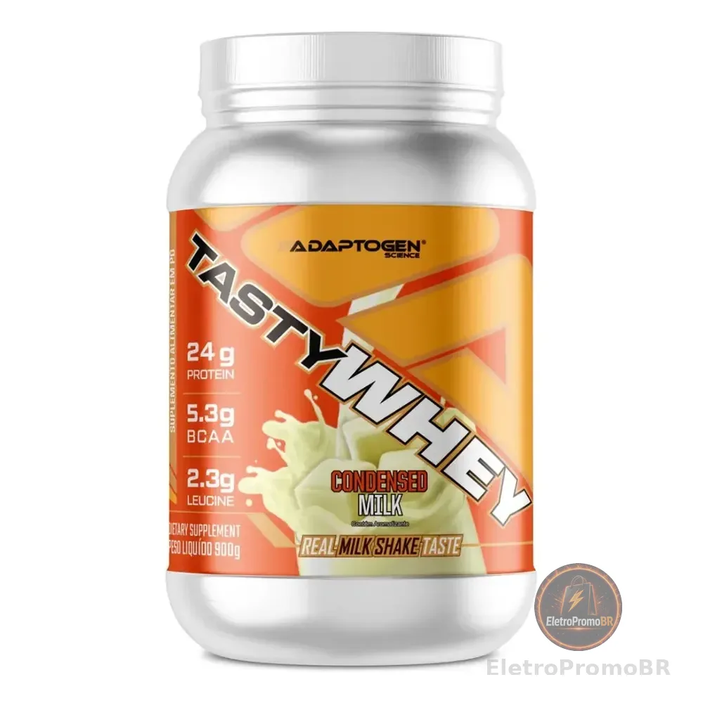 Adaptogen Science Tasty Whey Pote 900g Leite Condensado Leite Condensado