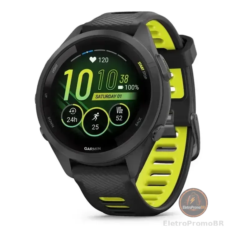 Garmin Forerunner 265s Music Relógio De Corrida Preto 42mm