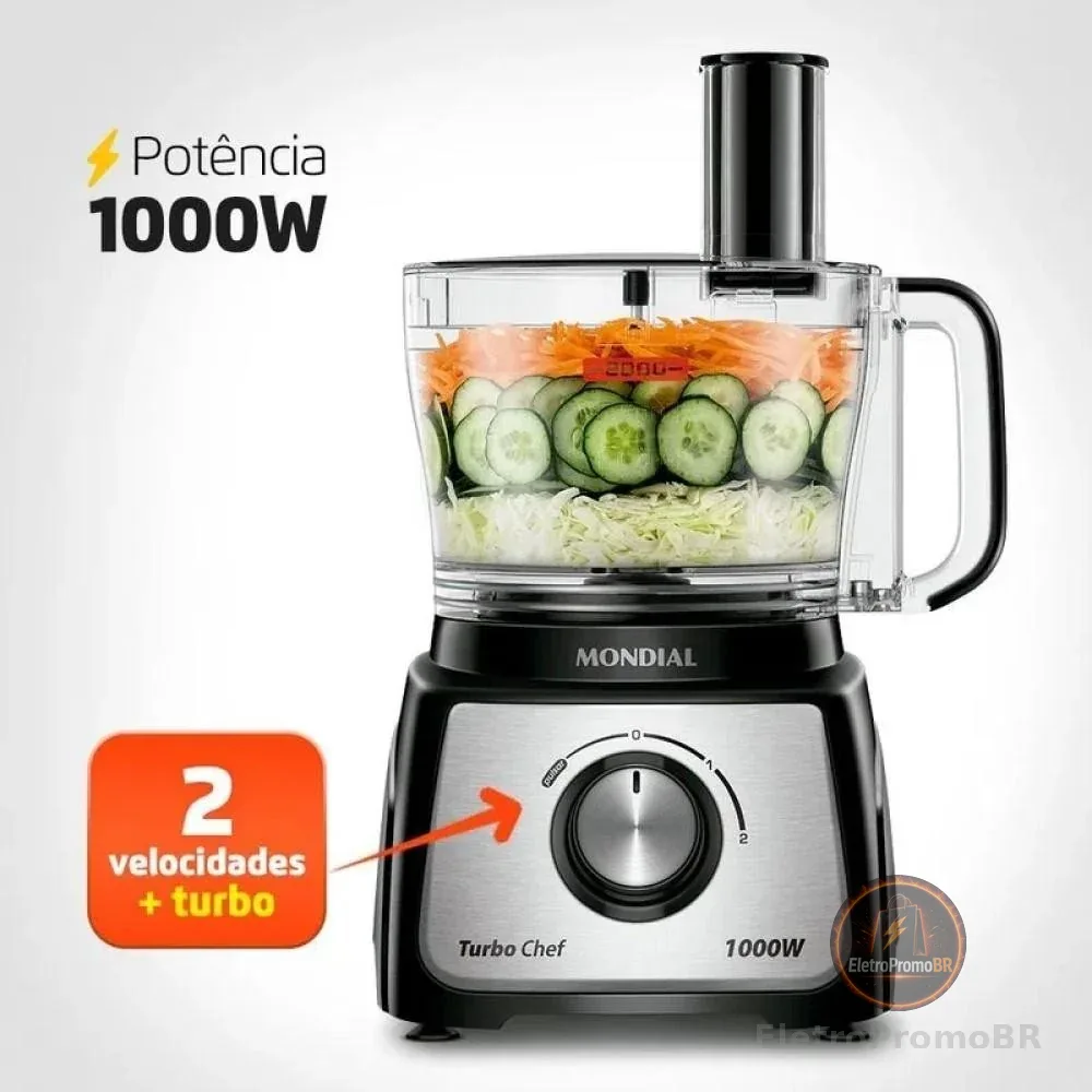 Multiprocessador Turbo Chef Mondial 5 em 1 MPN01B Preto