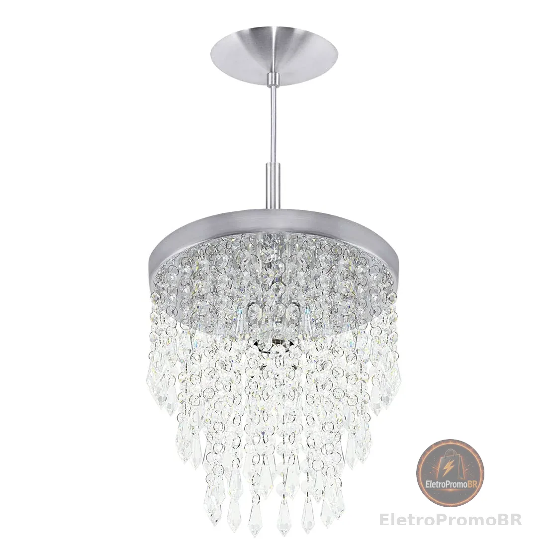 Lustre Pendente De Cristal Acrílico Manucrillic Magnifico