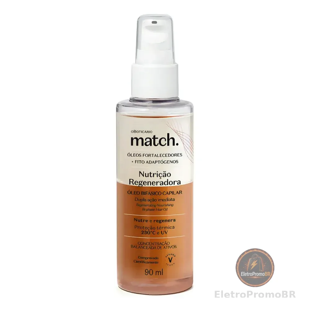 O Boticário Match Nutrição Regeneradora Óleo Bifásico 90ml