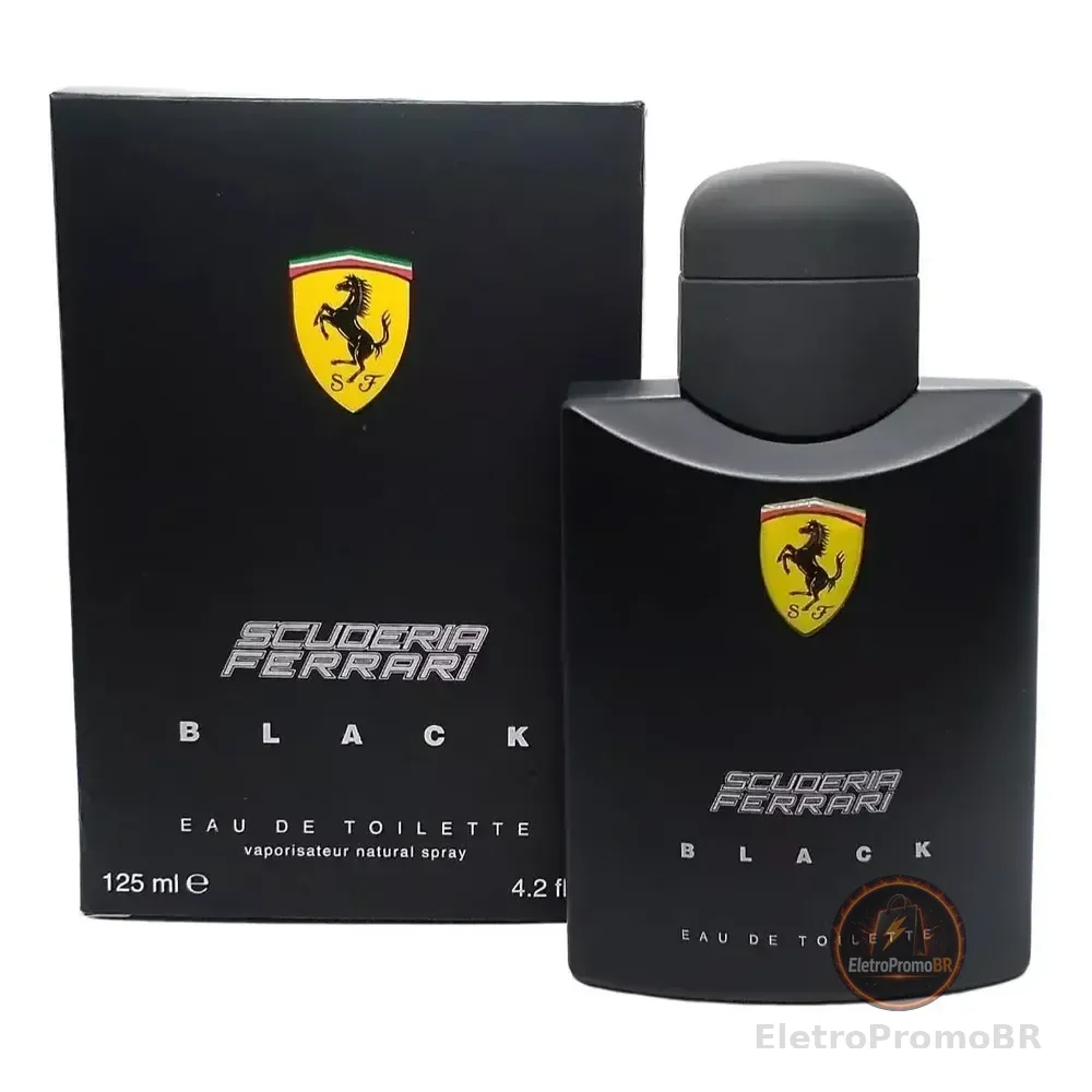 Perfume Ferrari Black 125ml Edt Scuderia Masculino Original Lacrado Nota Fiscal