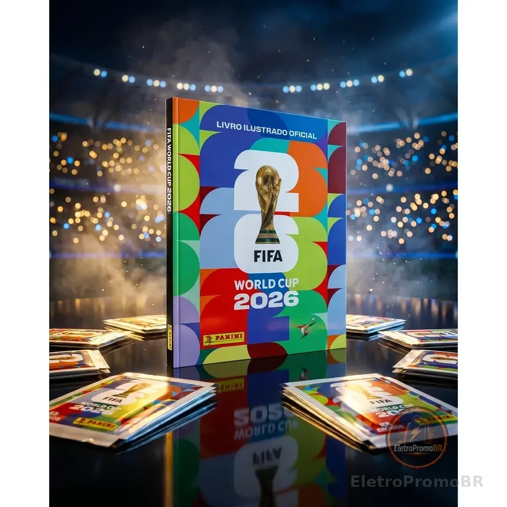Álbum De Figurinhas Colecionáveis Copa Do Mundo Fifa 2026 Capa Dura