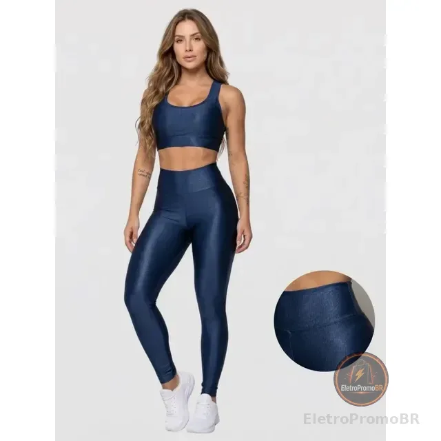 Conjunto Legging Blackout Zero Transparência Roupas Academia