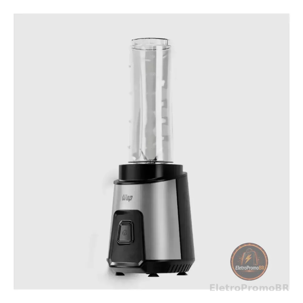 Liquidificador Portátil Wap Blender Go Wbg600 Preto E Inox 127v