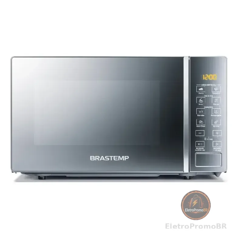 Micro-ondas Brastemp 20 Litros Em Inox Espelhado - Bms20ar 127v