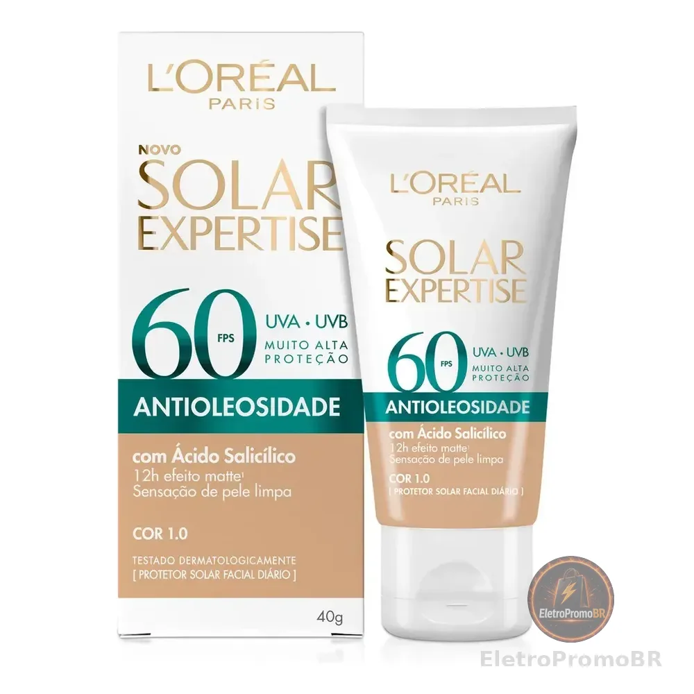Protetor Solar Antioleosidade Fps 60 1.0 Solar Expertise L'oréal Paris 40g